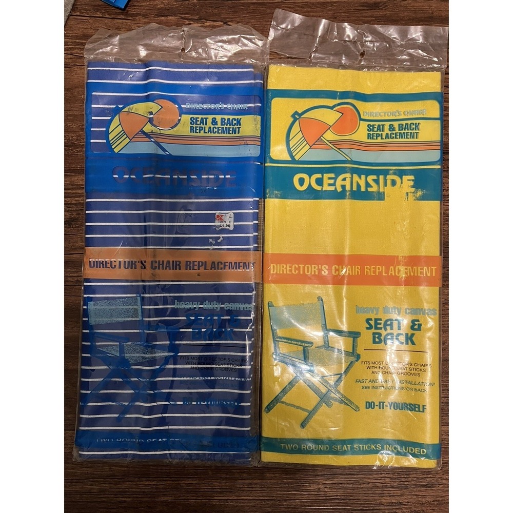 Oceanside‎ Director's Chair Seat & Back Replacement Heavy Duty Canvas 4 Colors